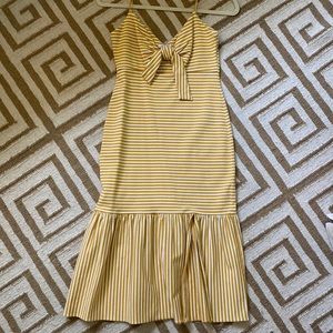 Saylor Striped Yellow Dress